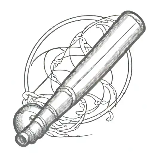 Design A Tattoo That Symbolizes Your Heritage Through A Baseball Bat And A Paintbrush