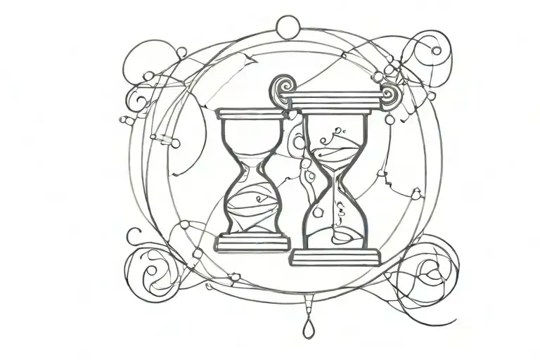 Psychology Symbol In Hourglass