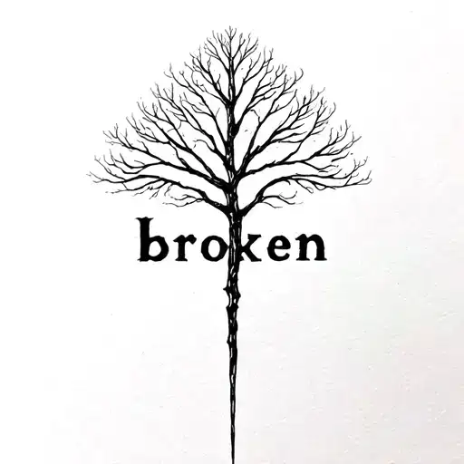 Tree Sheet With The Word Broken