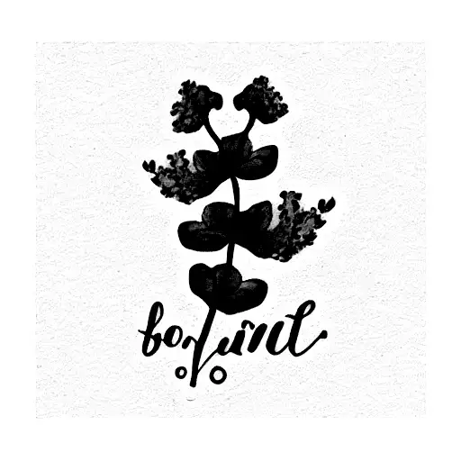 Beautiful Lettering With Lavender