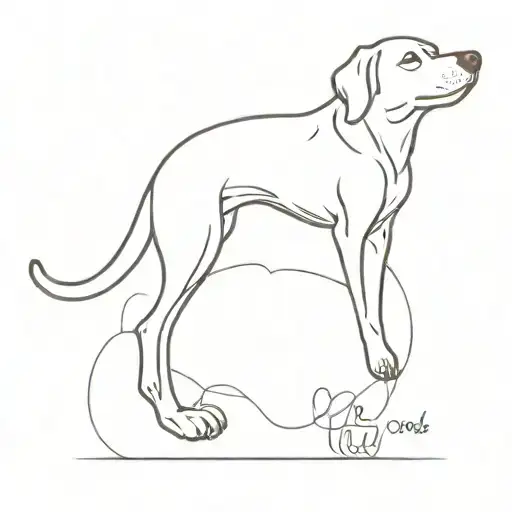 Dog Name And Heart Shape