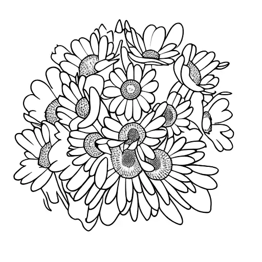 Daisy And Hawthorn Bouquet