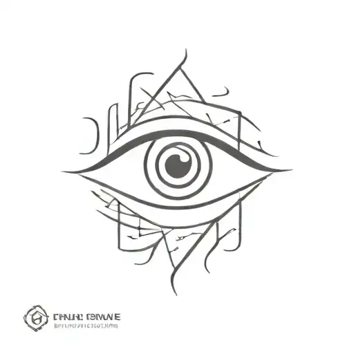 Number 8 And Eye Symbol Integrated