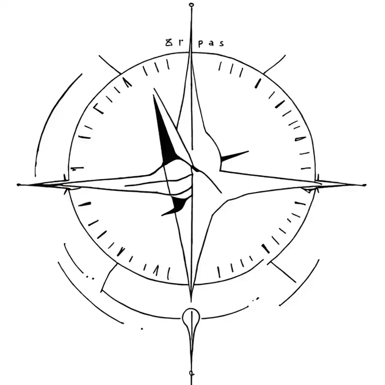 Plane Around A Simple Kompass