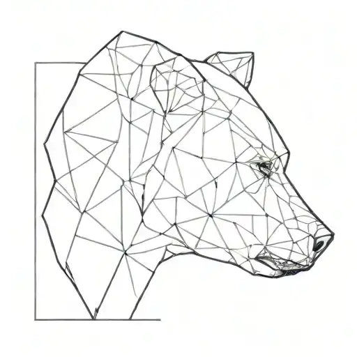Bear Face Geometrical