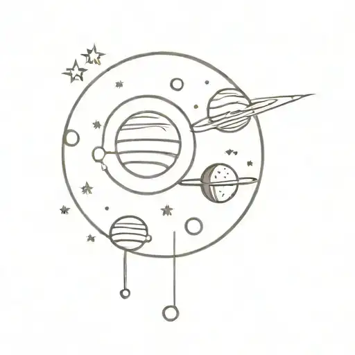 Planets Galaxy Space Stars Meteors