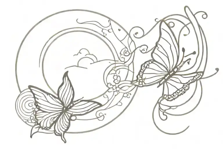 Inscription The Sun And Butterfly