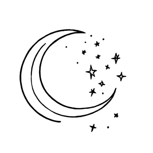 The Moon And The Stars Nearby