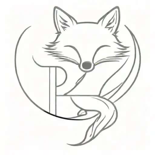 Fox With Letter R J A E Inside