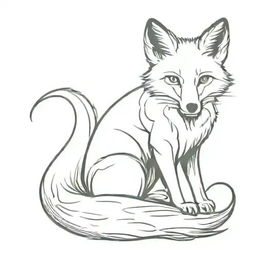 Fox With Letter R J A E Inside