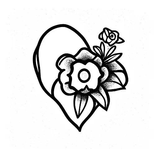 Heart Grandma Sentimental Flower