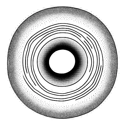 Asymetric Circle With Random Lines Cutting Through It
