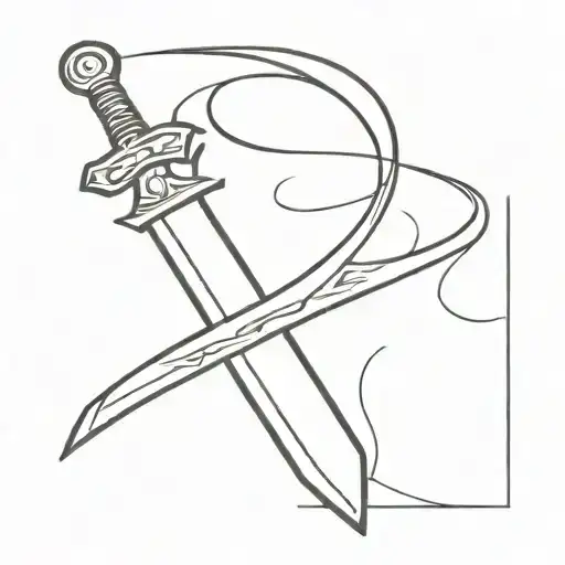Sword Going Through A Roae