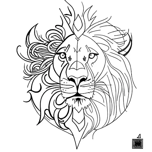 Lion And Mountain Goat