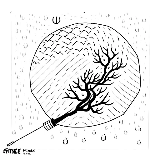 Fine Line Saing Have You Haver Seen The Rain And An Umbrella