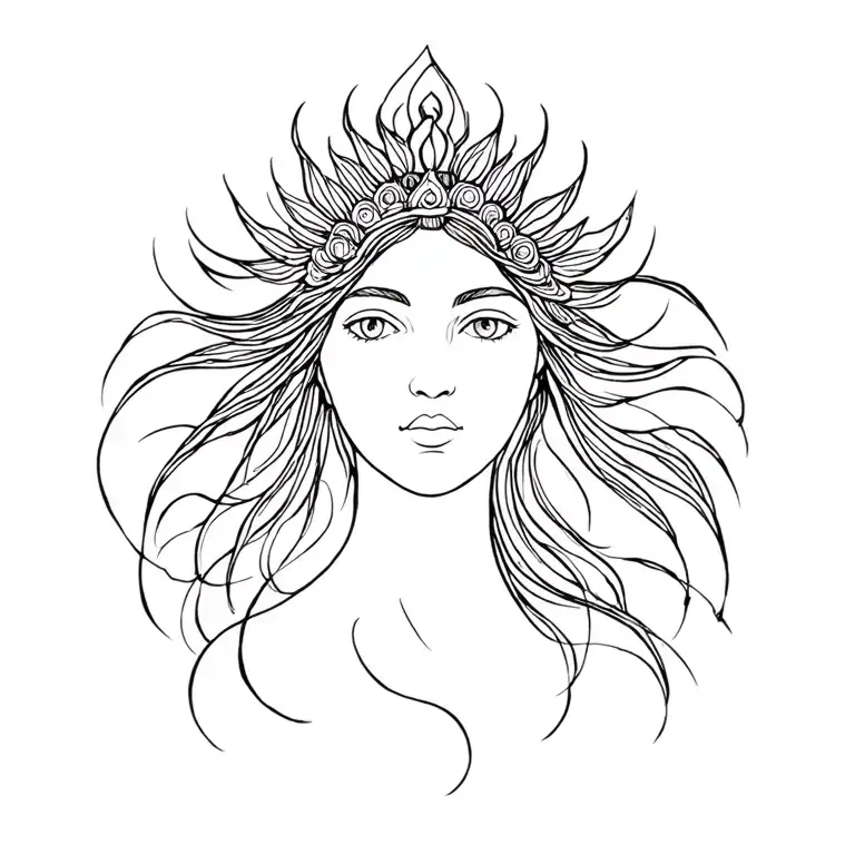 Proud Goddess Emerging