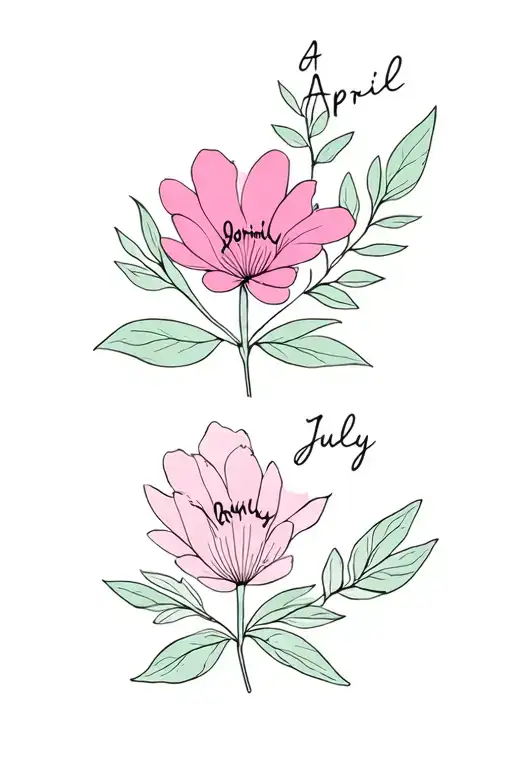 April And July Birth Flower