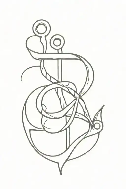 Write Sister On Anchor Intertwined