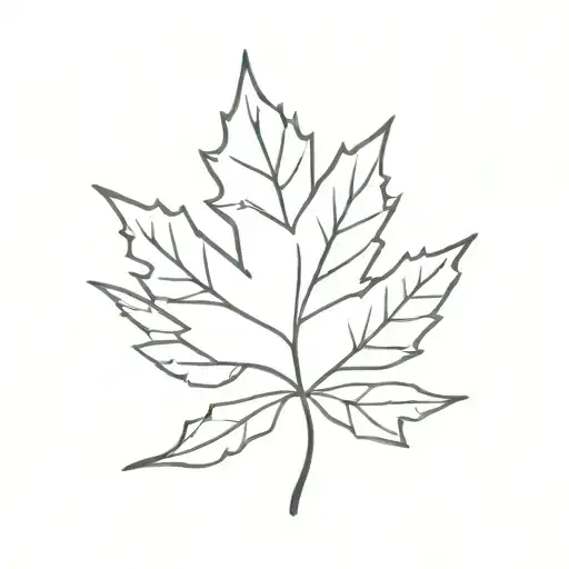 Maple Leaf With Heart Shape