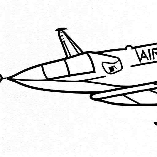 Airplane With Chrm Trails And The Name Marky In The Fuselage