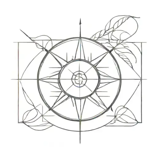 Upper Back Compass Intertwined