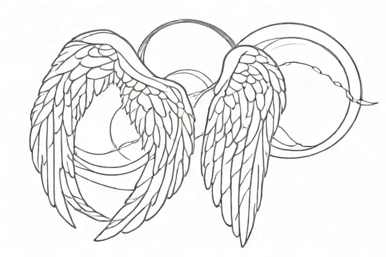 Angel Wings And Halo