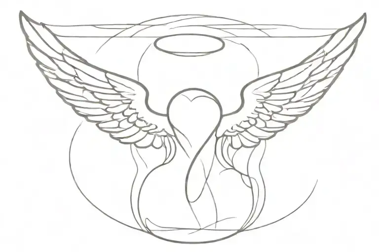 Angel Wings And Halo