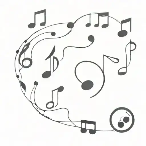 Incorporate Music Notes And Turntables In A Minimalist Design