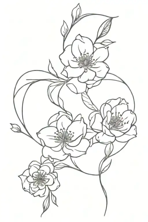 Birth Flowers Intertwined