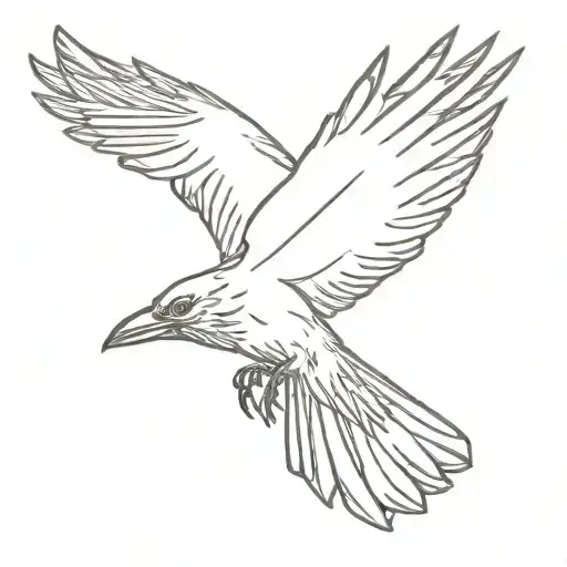 Crow Flying