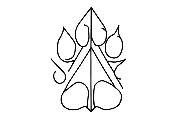 Dog Paw With Geometry