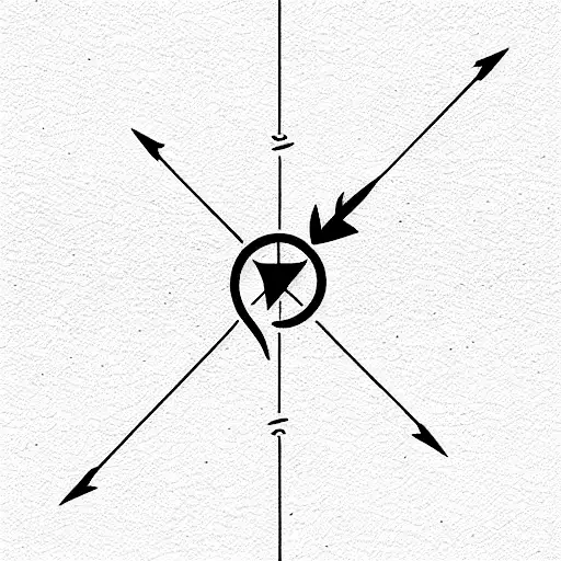 Arrow With Gps Coordinates