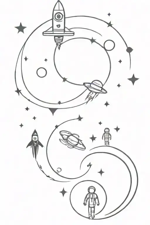 Space Theme And Family