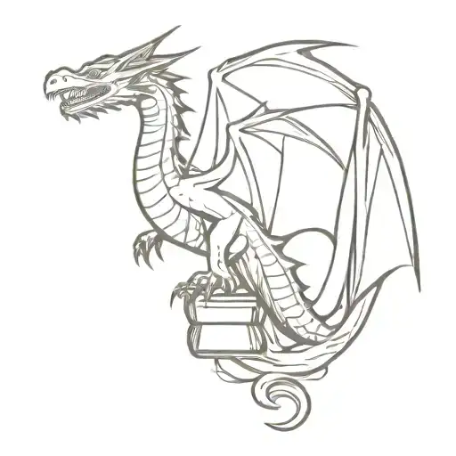 Books And Dragon Emerging