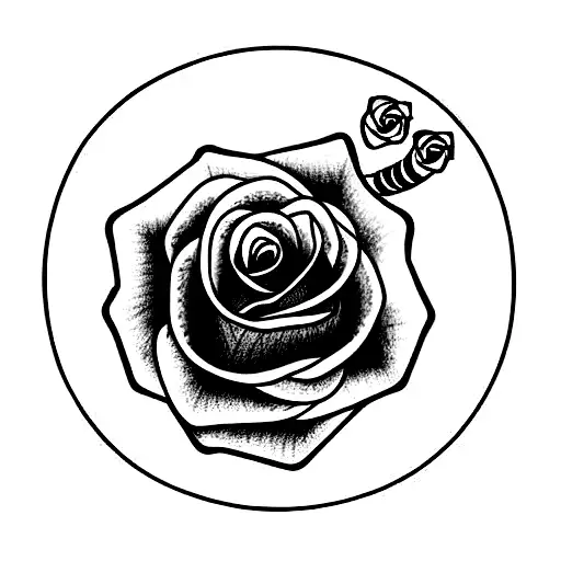 Rose With Snakes And Sword