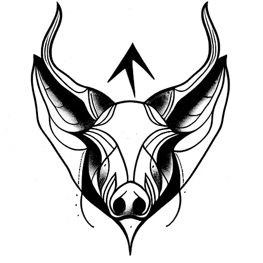 Alas Rotas Con Cuernos De Diablo