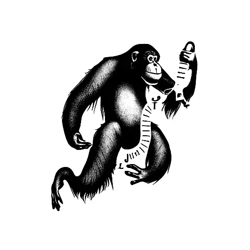 Orangutan Grandfather Clock