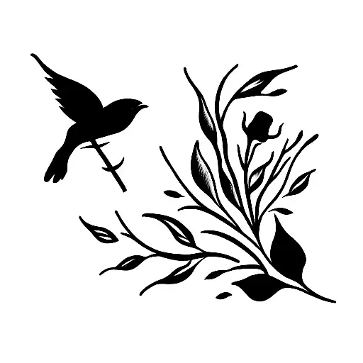 Little Birds With Roses