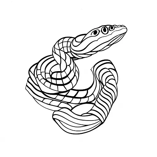 Snake Wearing A Scarf