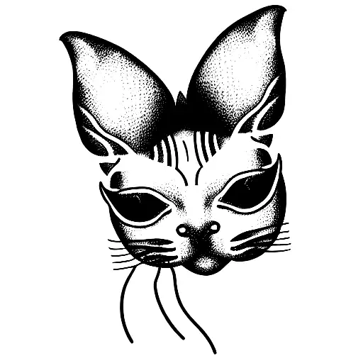 Sphynx Cat With Lillies