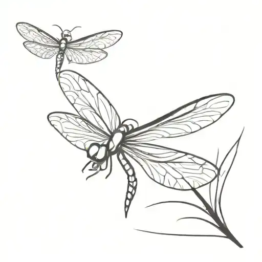 Dragonfly With 183 And 120