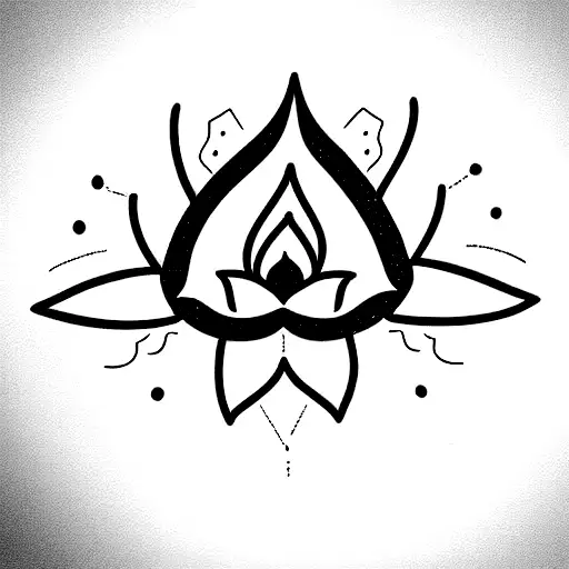 A Lotus With A Triskele