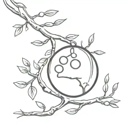 Tree Branch With Disco Ball