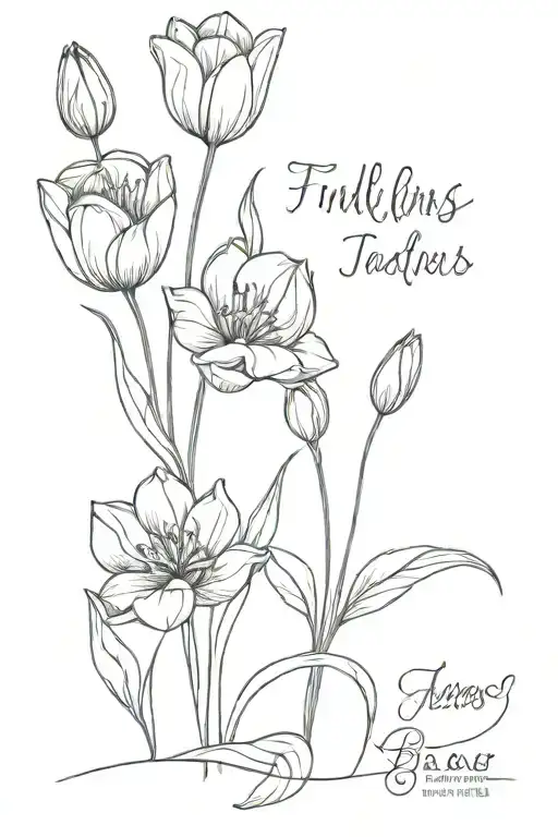 Quote And Tulips