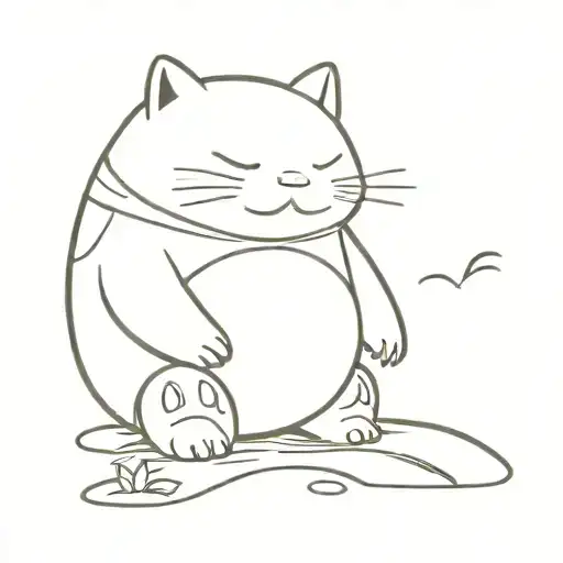 Snorlax At The Beach