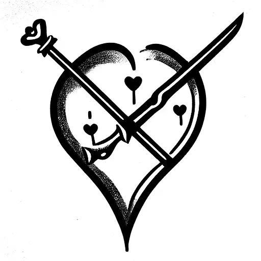 Sword With Brain And Anatomically Correct Heart