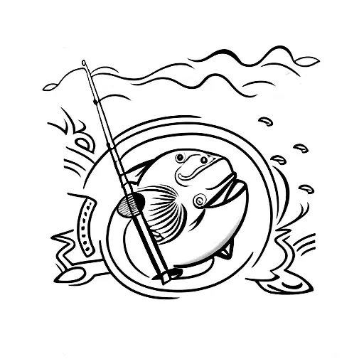 Fishing Rod With Toolbox And Seatbelt