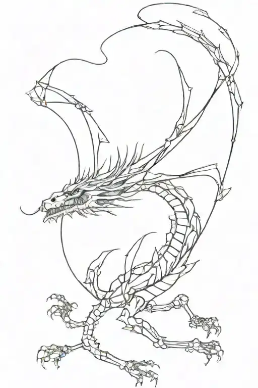 Japanese Dragon Skeleton