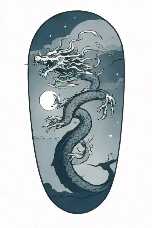 Chinese Dragon Moon Theme