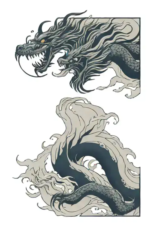 Chinese Dragon Moon Theme